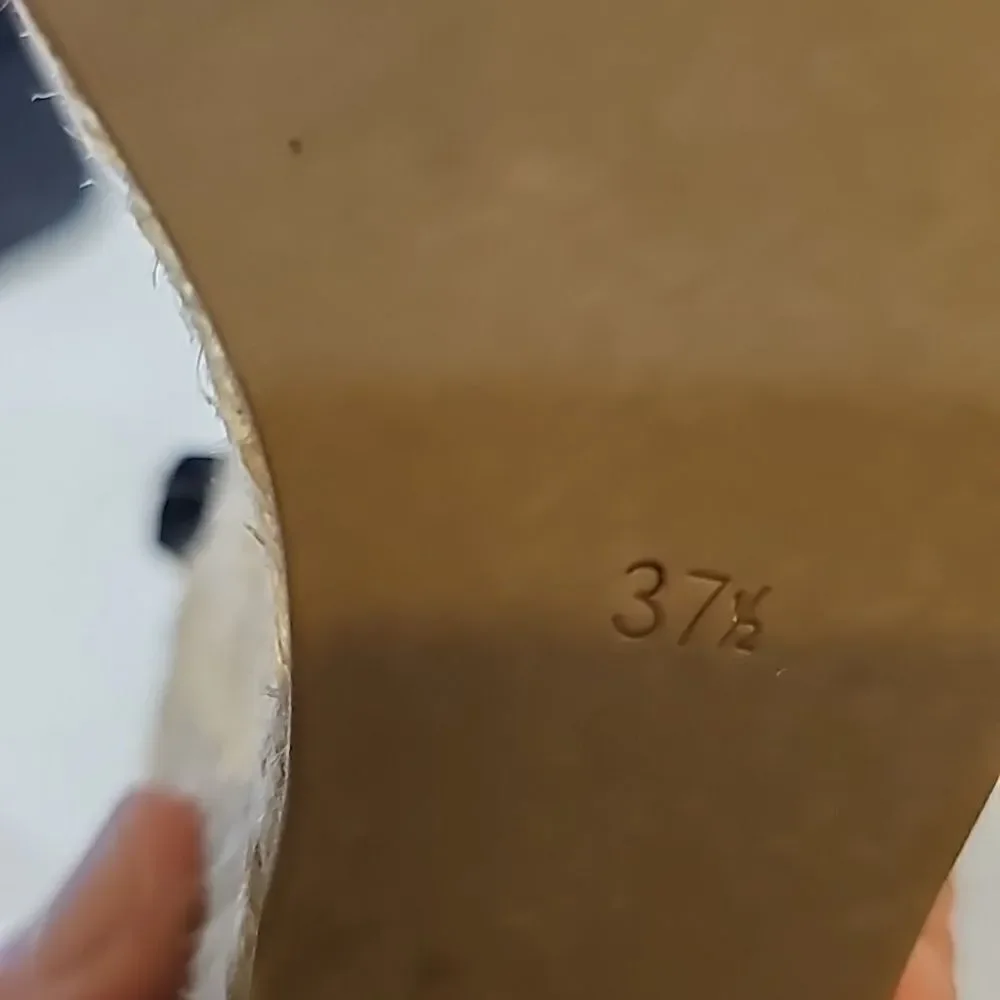 PRADA SPORT Black Leather Wedge Espadrilles - Picture 8 of 10